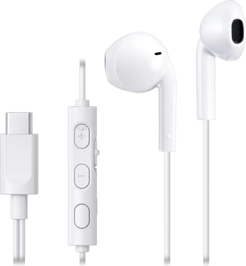 HA-FR17UC - In-Ear USB-C Stereo Headset + Remote by JVC in White – product photo