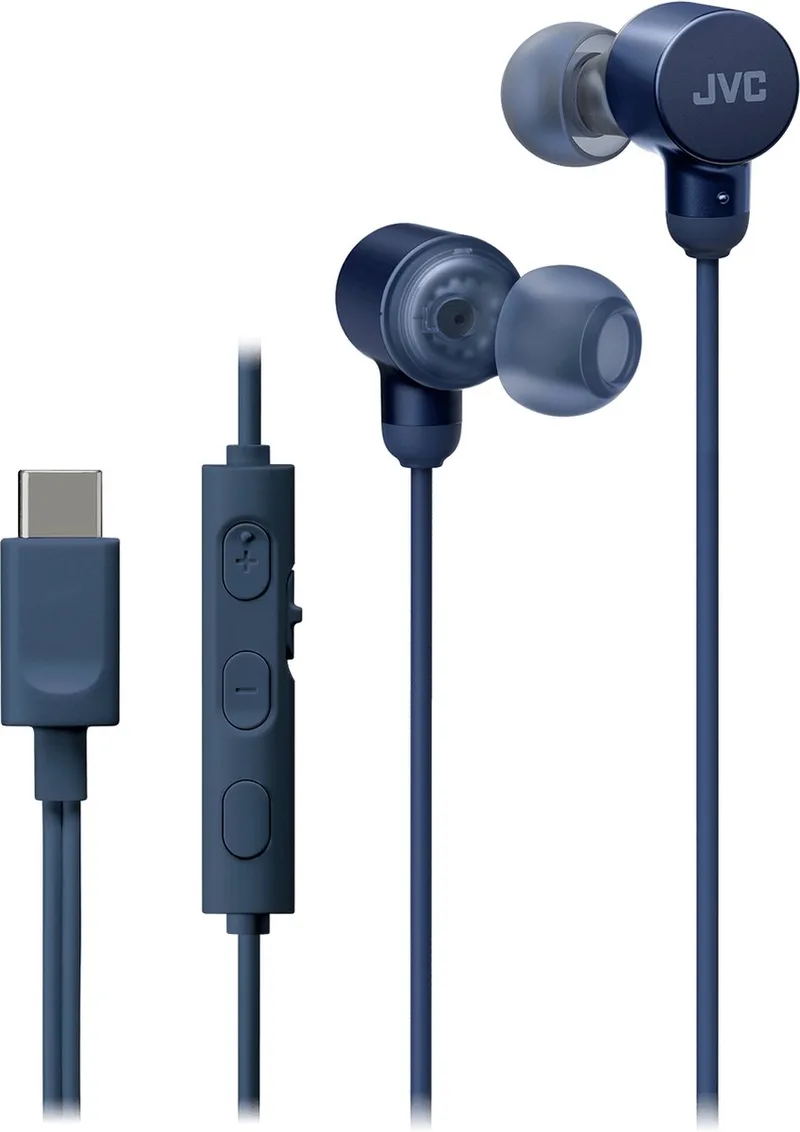 HA-FR29UC-A - In-Ear USB-C Oordopjes + Remote van JVC in Blauw – productfoto