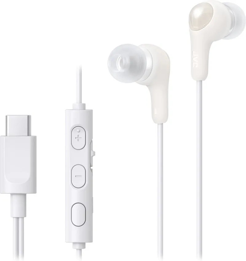 HA-FR9UC - Gumy In-Ear USB-C Stereo Headset - Remote van JVC in Wit – productfoto
