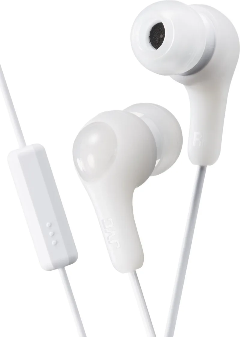 HA-FX7-M "Gumy Plus" oordopjes met afstandsbediening en microfoon - Coconut White van JVC in Wit – productfoto
