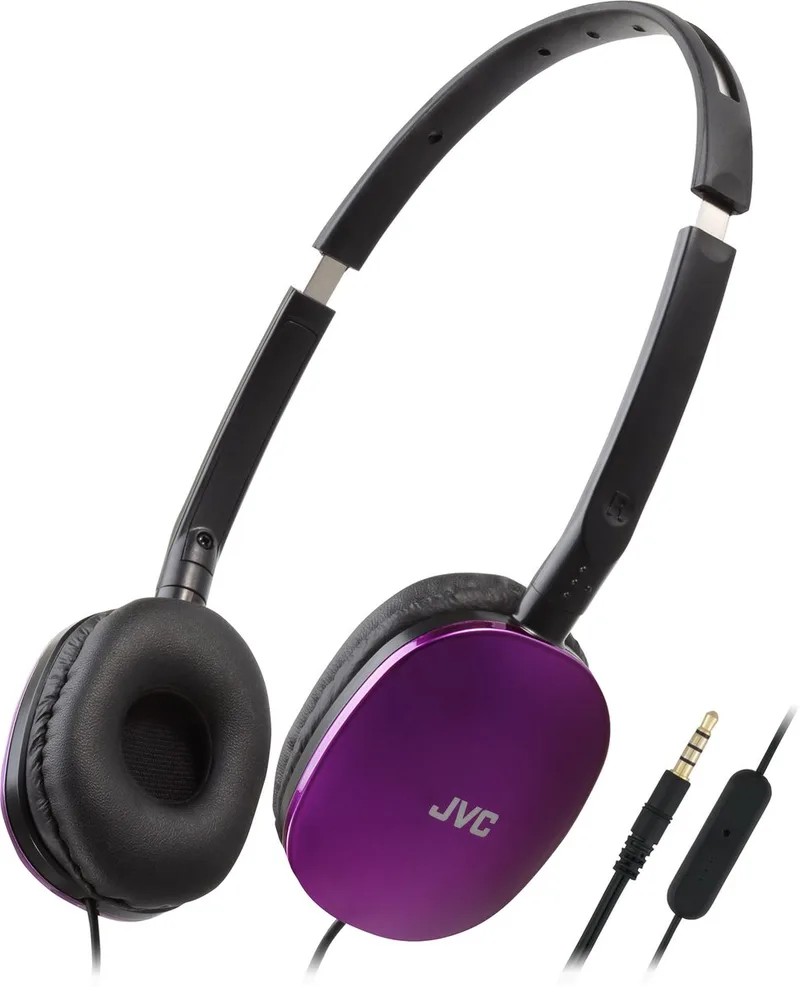 HA-S160M - Vederlichte opvouwbare on-ear hoofdtelefoon van JVC in Paars – productfoto