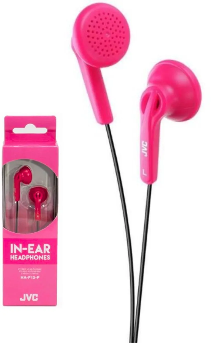 HAF12P In-Ear Stereo Koptelefoon van JVC in Roze – productfoto