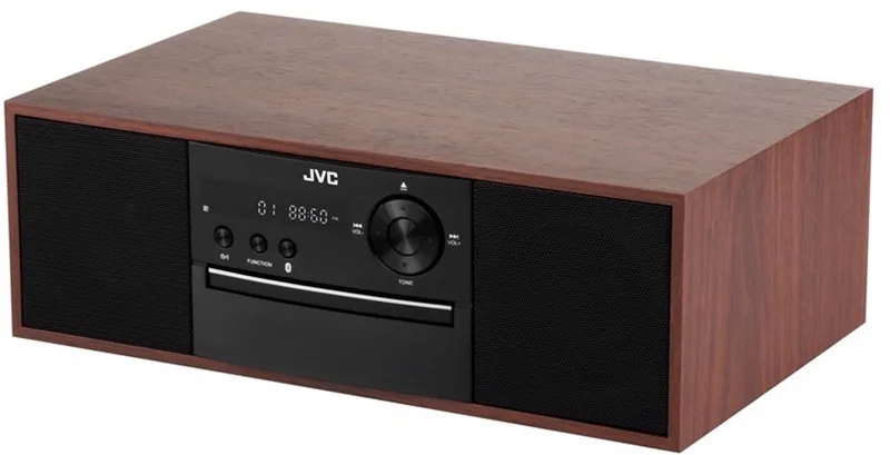 RD-E761 - Audiosysteem - Bluetooth - CD-speler - FM-tuner - Houtlook van JVC in Bruin – productfoto