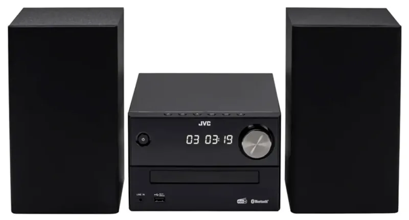 UX-C25DAB Stereoset DAB+, Bluetooth, CD, USB från JVC i Svart – produktbild 2 av 2