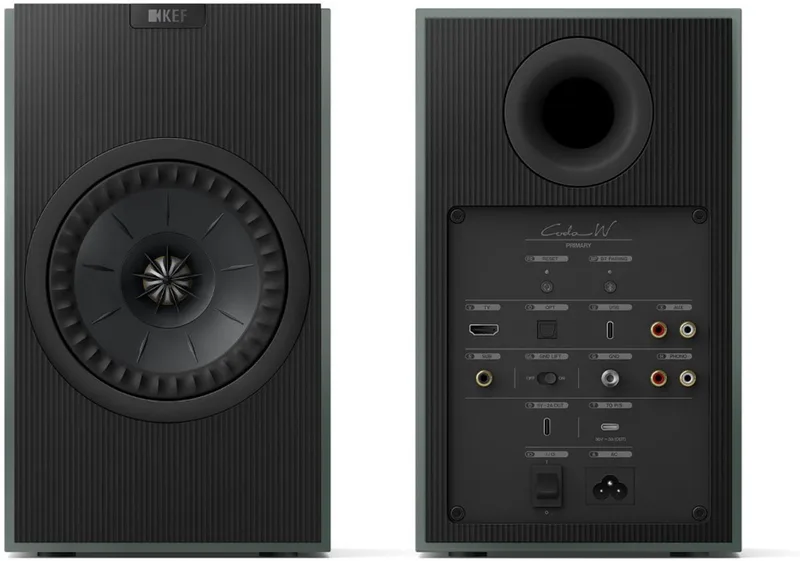 Coda W Actieve HiFi-Luidspreker - Moss Green (Paar) van KEF in Groen – productfoto