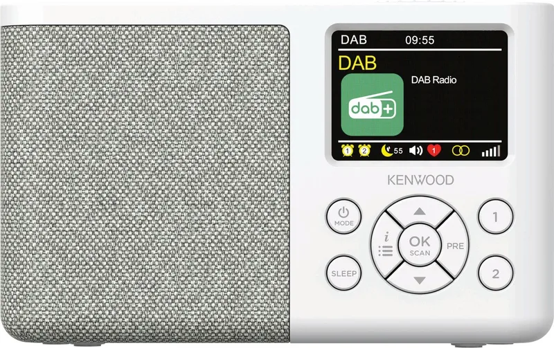 CR-M33DAB DAB+ Radio - Interne accu van Kenwood Audio in Wit – productfoto 1 van 2