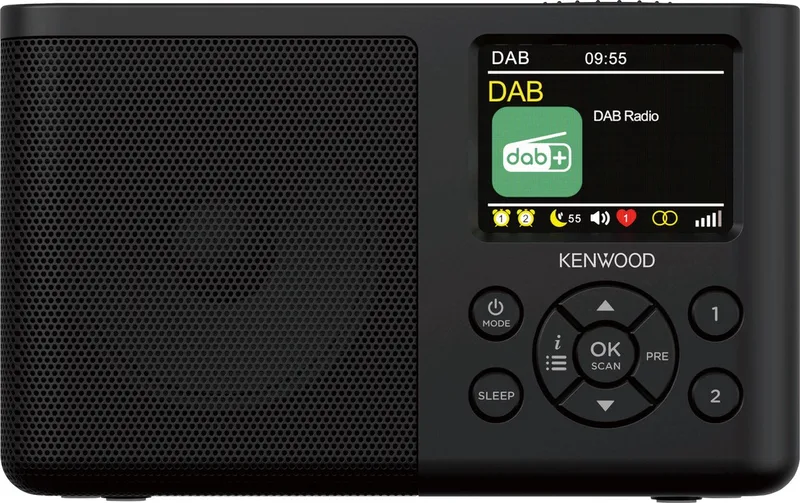 CR-M33DAB DAB+ Radio - Interne accu van Kenwood Audio in Zwart – productfoto 1 van 2