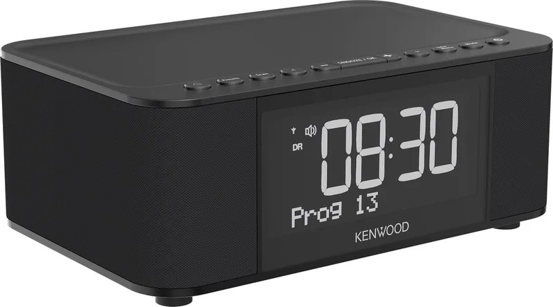 CR-ST40DAB-B - Wekkerradio met Bluetooth en DAB+ van Kenwood Audio in Zwart – productfoto