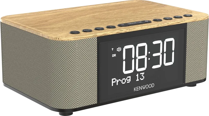 CR-ST40DAB-M - Wekkerradio met Bluetooth en DAB+ - Houtkleur van Kenwood Audio in Hout – productfoto