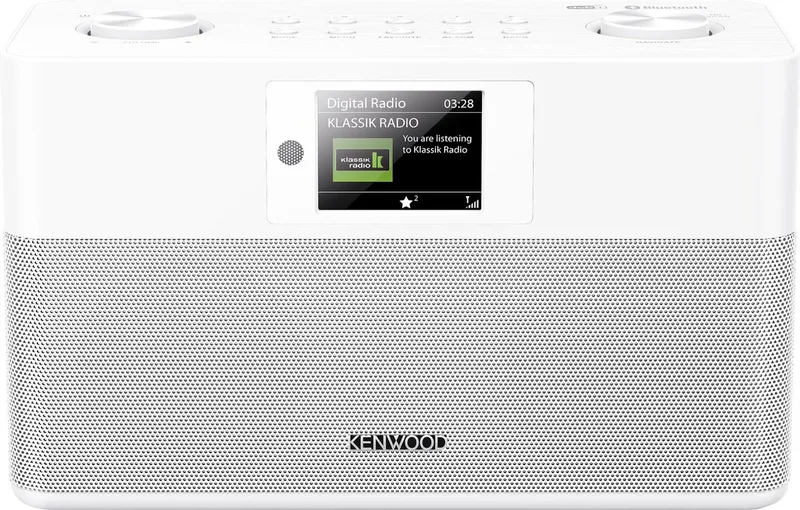CR-ST80DAB Compacte Stereo DAB+ Radio de Kenwood Audio en Blanc – photo produit