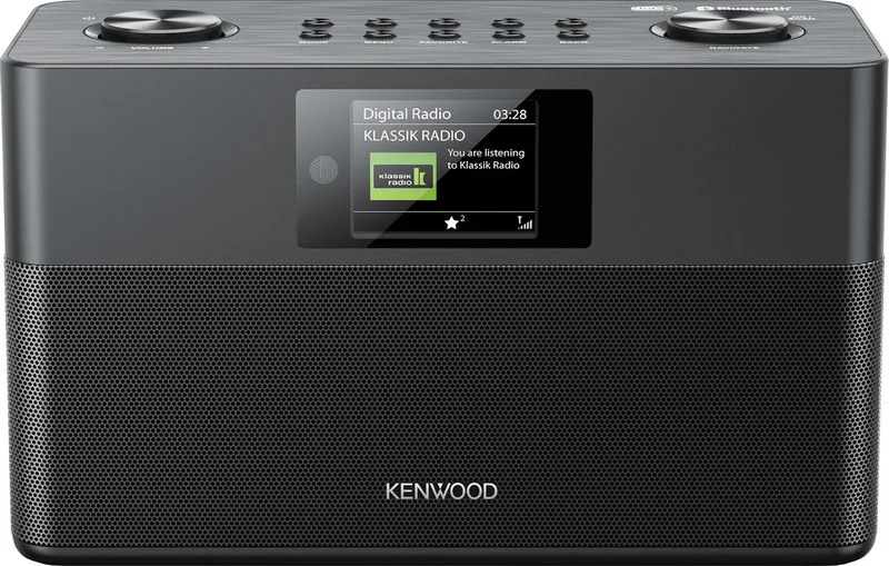 CR-ST80DAB Compacte Stereo DAB+ Radio van Kenwood Audio in Zwart – productfoto