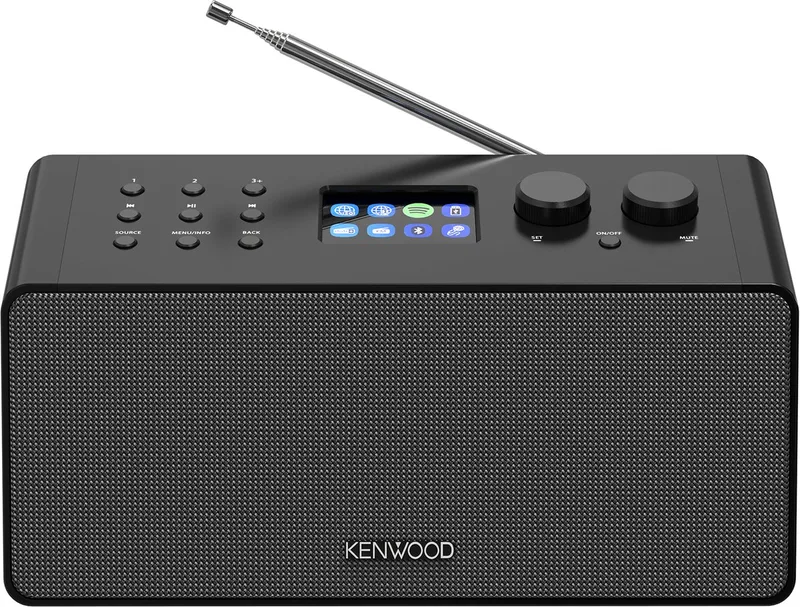 CR-ST90S Smart Radio - 8 uur batterij van Kenwood Audio in Zwart – productfoto