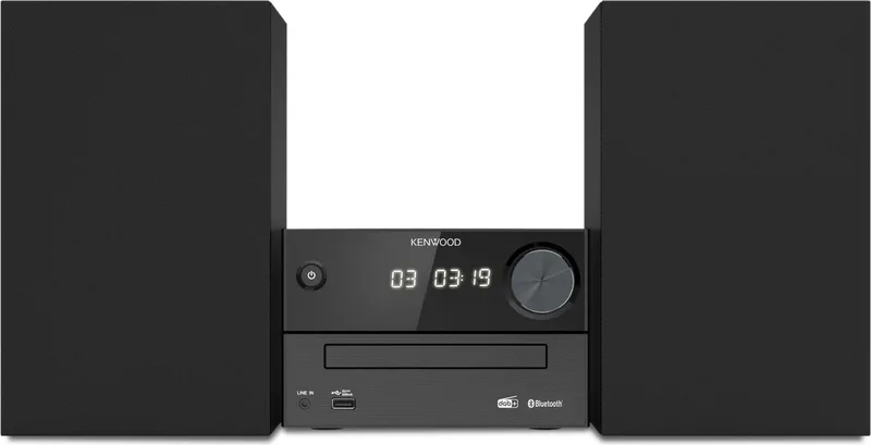 M-420DAB - Micro DAB+ HiFi-systeem van Kenwood Audio in Zwart – productfoto