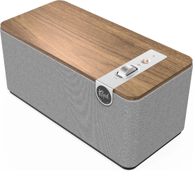 The One Plus premium Bluetooth speaker | 60W | Bluetooth 5.3 | Analoge audio ingang | USB-C | Equalizer | Klipsch Connect App | Party mode | Mat de Klipsch en Walnoot – photo produit