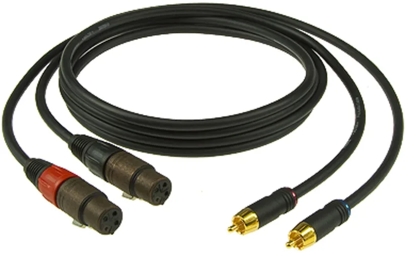 AL-RF0090 Audiokabel 0,9 m - Audio kabel van Klotz in Zwart – productfoto