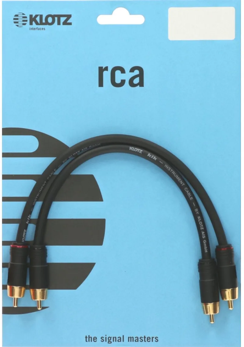 AL-RR0300 Cinchkabel 3 m - Audio kabel van Klotz in Zwart – productfoto