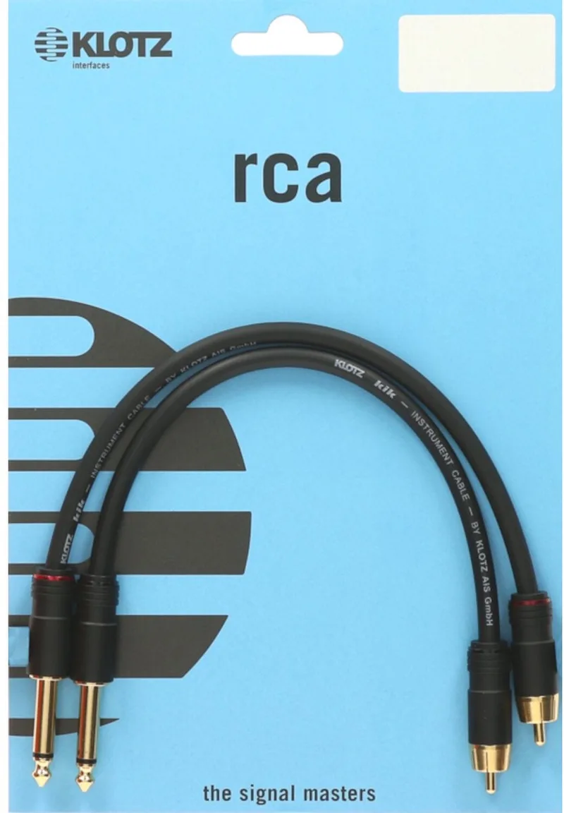 AL0150RP Audiokabel 1,5 m - Audio kabel by Klotz in Black – product photo