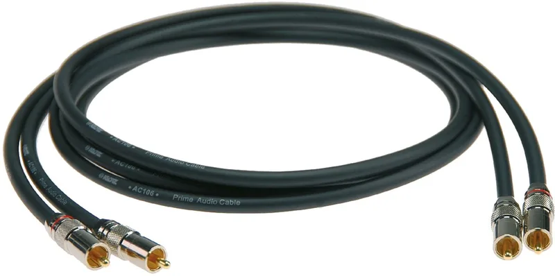 ALP030 Cinchkabel 3 m - Audio kabel van Klotz in Zwart – productfoto