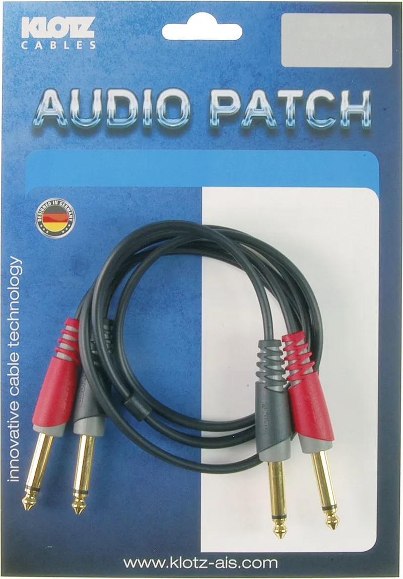 AT-JJ0600 twin-audiokabel 6 m - Audio kabel van Klotz in Zwart – productfoto