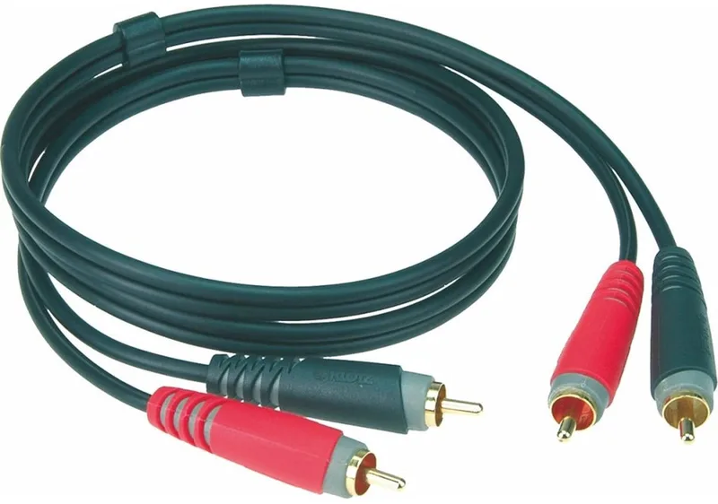 Cinchkabel 2 m AT-CC0200 - Audio kabel van Klotz in Zwart – productfoto