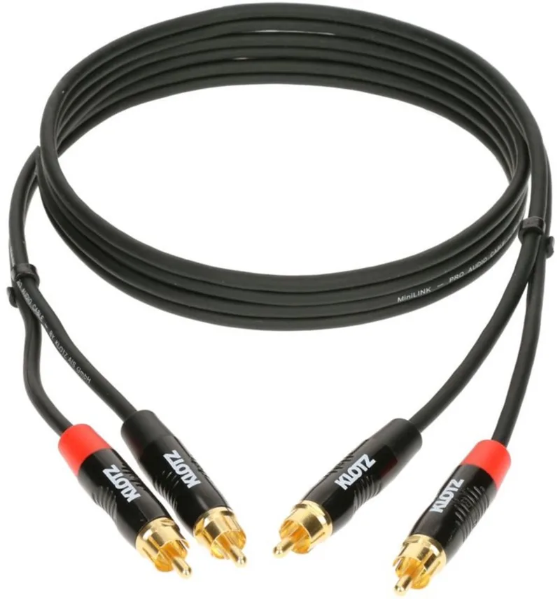 KT-CC600 Cinchkabel 6 m - Audio kabel by Klotz in Black – product photo