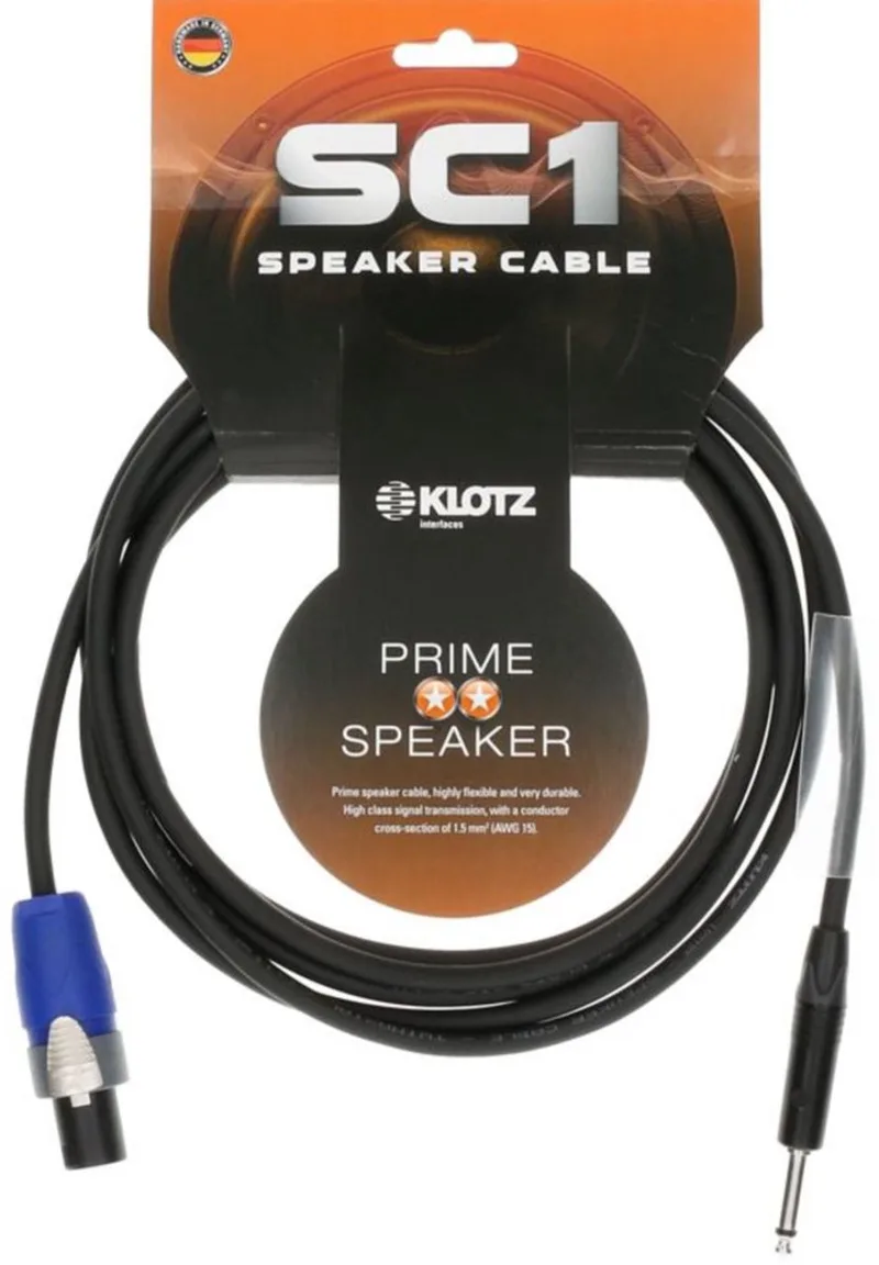 SC1-SP10SW Speakerkabel 10 m - Luidsprekerkabel by Klotz in Black – product photo