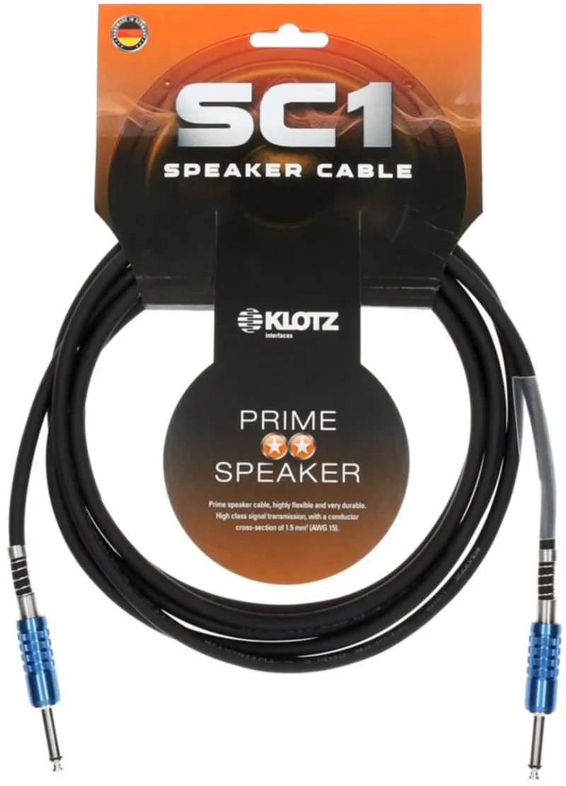 SC1PP05SW Speakerkabel 5 m - Luidsprekerkabel van Klotz in Zwart – productfoto