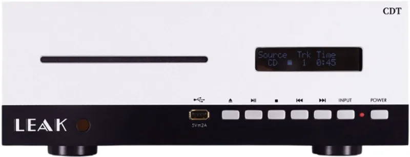 CDT CD Speler - Inclusief CD-R/RW - Soepel transportsysteem - Retro design van LEAK in Zilver – productfoto