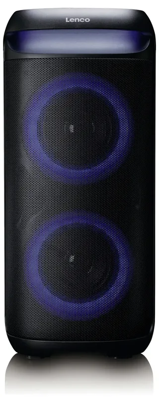 Bluetooth Party Speaker - PA-210BK - 100W - 12 uur accu - TWS - LED-Lichteffecten van Lenco in Zwart – productfoto 2 van 2