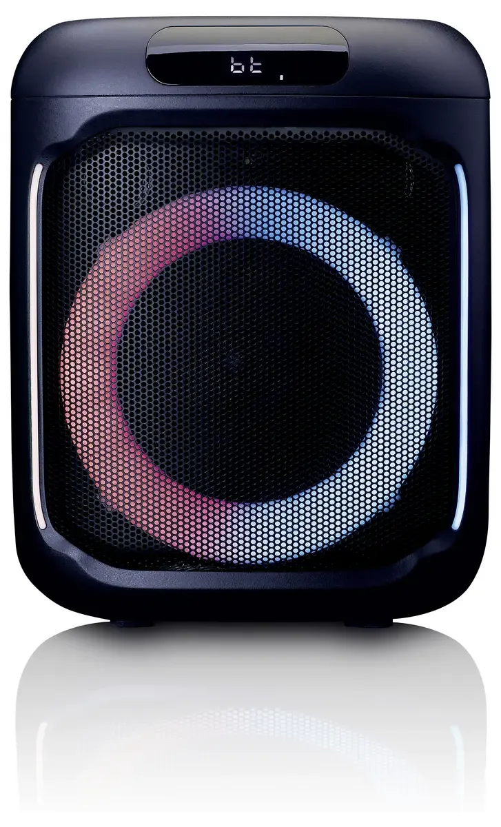 Bluetooth Speaker - Draadloze Party Speaker met Verlichting en Microfoon - PA-101BK by Lenco in Black – product photo 2 of 2