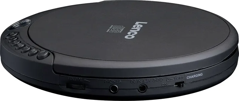 CD-010 Discman - Draagbare CD Speler met Oordopjes van Lenco in Zwart – productfoto 2 van 2
