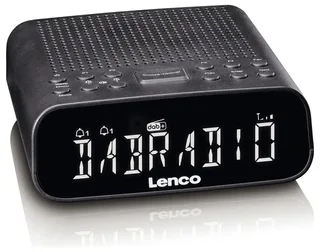 CR-606BK Wekkerradio - DAB en FM - Bluetooth - Dimbaar display van Lenco in Zwart – productfoto 2 van 2