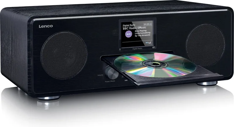 DAR-061BK - DAB radio cd speler met Bluetooth® by Lenco in Black – product photo