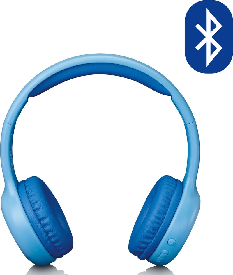 HPB-110BU - Vouwbare kinder Bluetooth Hoofdtelefoon by Lenco in Blue – product photo 1 of 3