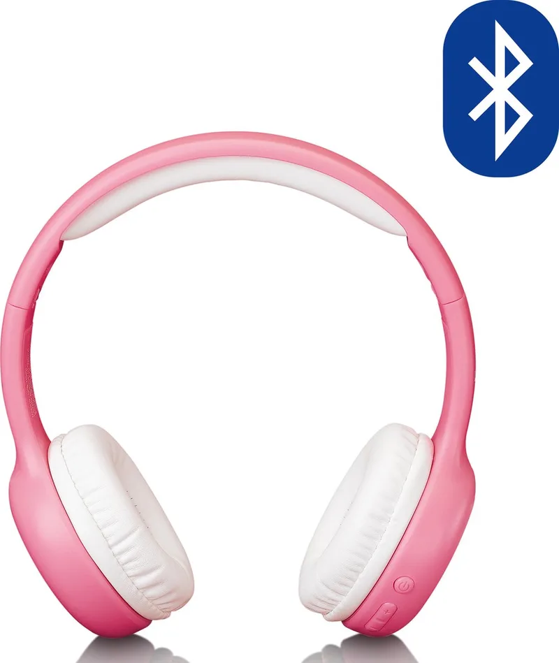HPB-110PK - Vouwbare kinder Bluetooth Hoofdtelefoon - Pink van Lenco in Roze – productfoto