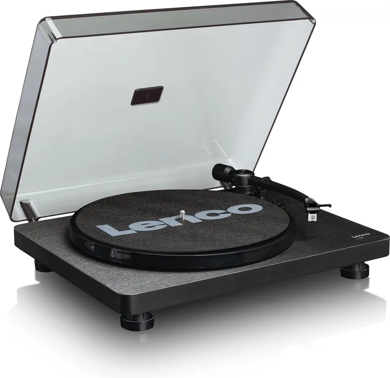 Platenspeler - Auto-stop - USB naar PC encoding - L-30BK van Lenco in Zwart – productfoto