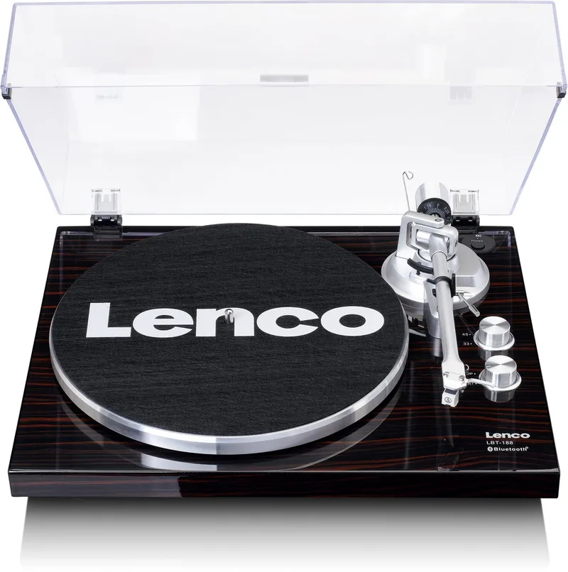 Platenspeler met Bluetooth - LBT-188WA - Bruin by Lenco in Walnoot – product photo
