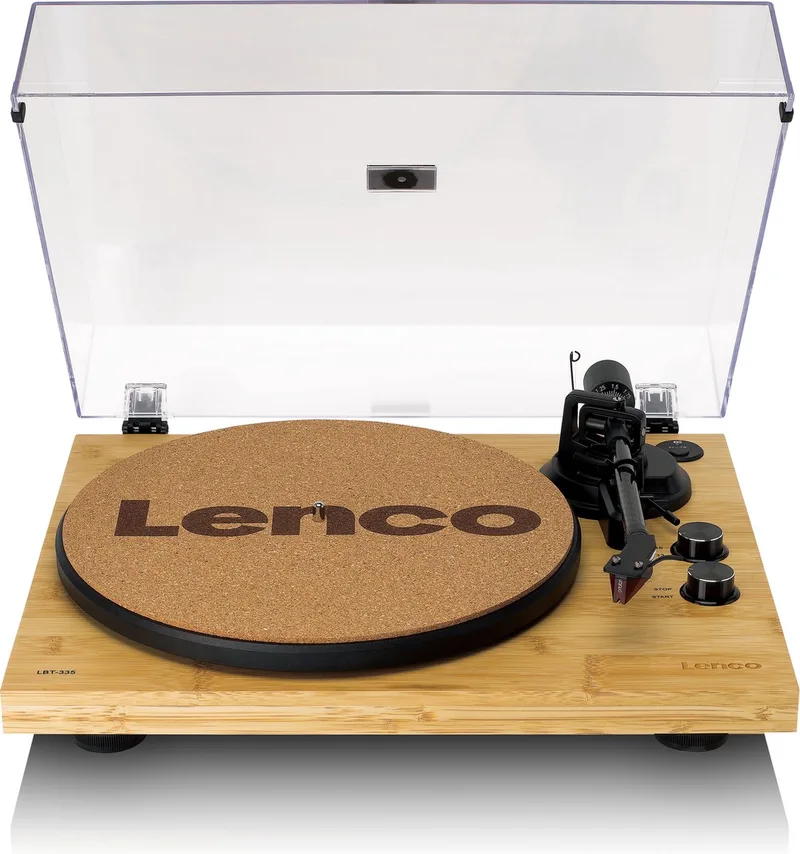 Platenspeler met Bluetooth - Ortofon 2M Red Cartridge - Duurzame Bamboebehuizing by Lenco in Bamboe – product photo