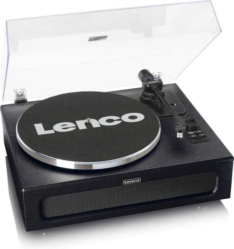 Platenspeler met Bluetooth - Vier ingebouwde Speakers 40W RMS - LS-430BK - Zwart van Lenco in LS-430 – Zwart – productfoto