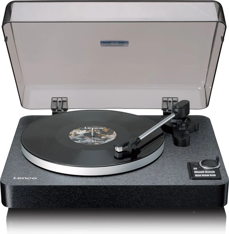 Platenspeler - Volledig automatische Platenspeler - Bluetooth en Voorversterker - LBTA-165BK by Lenco in Black – product photo