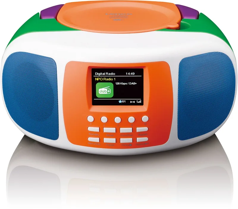 Radio SCD-861KIDS - Draagbare DAB en FM radio met Bluetooth - CD-speler - Vrolijk ontwerp by Lenco in Multicolour – product photo