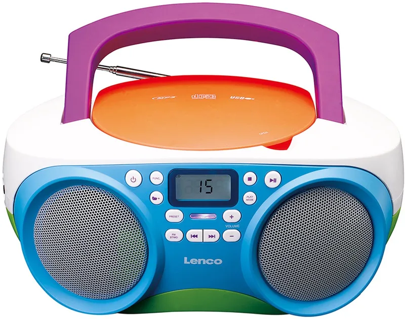 SCD-41 - Draagbare Radio cd speler met mp3, USB en AUX - Kids by Lenco in Multicolour – product photo
