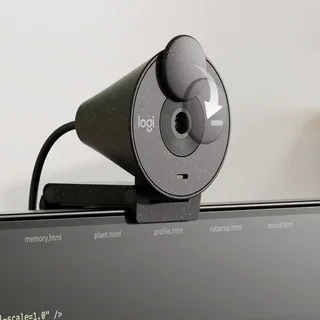 BRIO 305 graphit Full HD-webcam 1920 x 1080 Pixel Geïntegreerd afdekpaneel, Microfoon by Logitech in Grafietgrijs – product photo 2 of 3