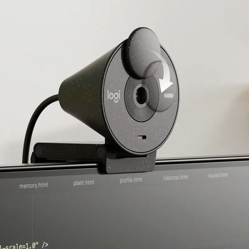 BRIO 305 graphit Full HD-webcam 1920 x 1080 Pixel Geïntegreerd afdekpaneel, Microfoon by Logitech in Grafietgrijs – product photo 2 of 3