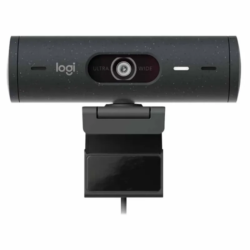 Brio 500 Full HD-Webcam Klemm-Halterung, Stereo-Mikrofon, Integrierte Abdeckblende fra Logitech – produktbillede 3 af 6