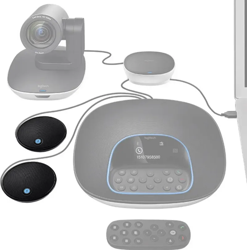 Group - EXPANSION MICROPHONES (2) - V-U0037 / 989-000171 fra Logitech i Sort – produktbillede 2 af 2