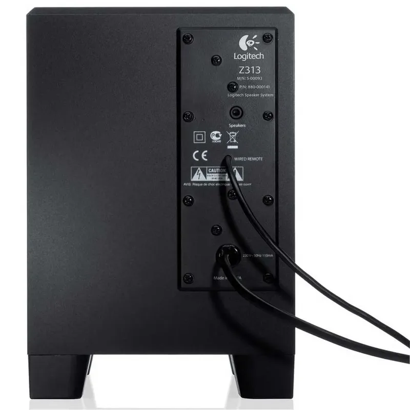 Z313 2.1 PC speaker Zwart by Logitech – product photo 3 of 6