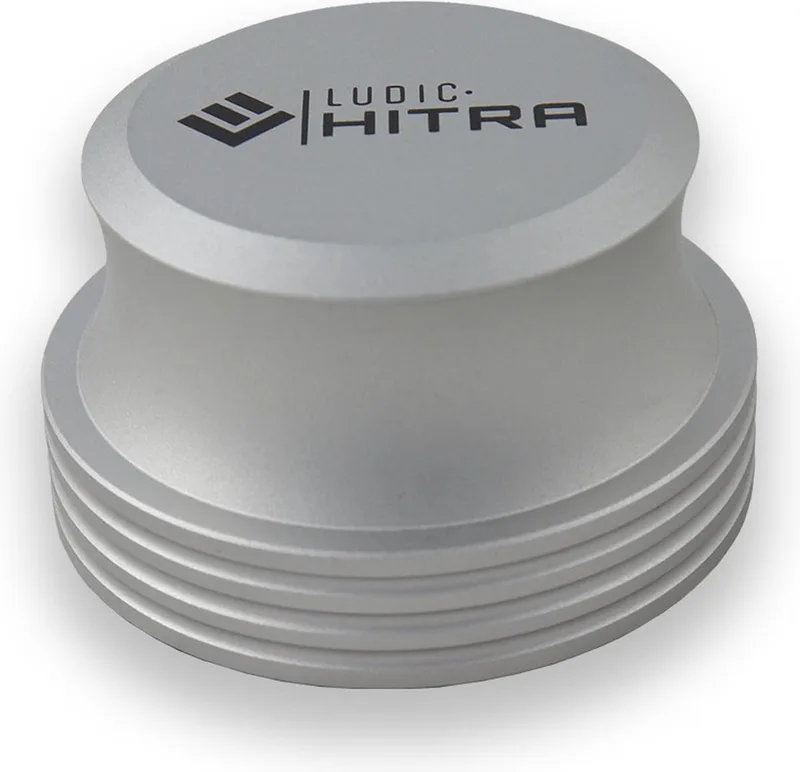 Platenpuck of Aandrukgewicht voor Platenspeler - Hifi Record Clamp - Record Clamp - High End Stabilizer voor Draaitafel van Ludic Audio in Zilver – productfoto