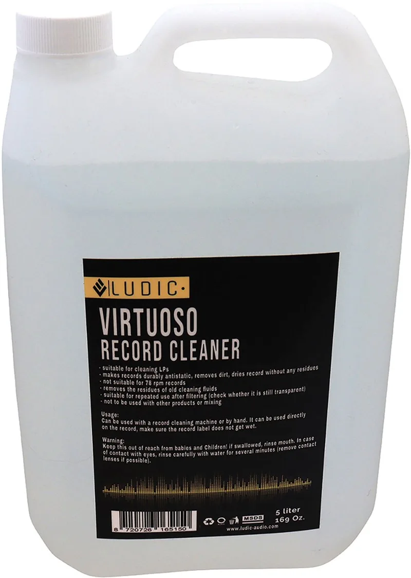 Virtuoso Vinyl Platenreiniger 5 liter - Record Cleaner - Schoonmaak Vloeistof Platen - Reinigingsvloeistof - Knosti van Ludic Audio in Wit – productfoto