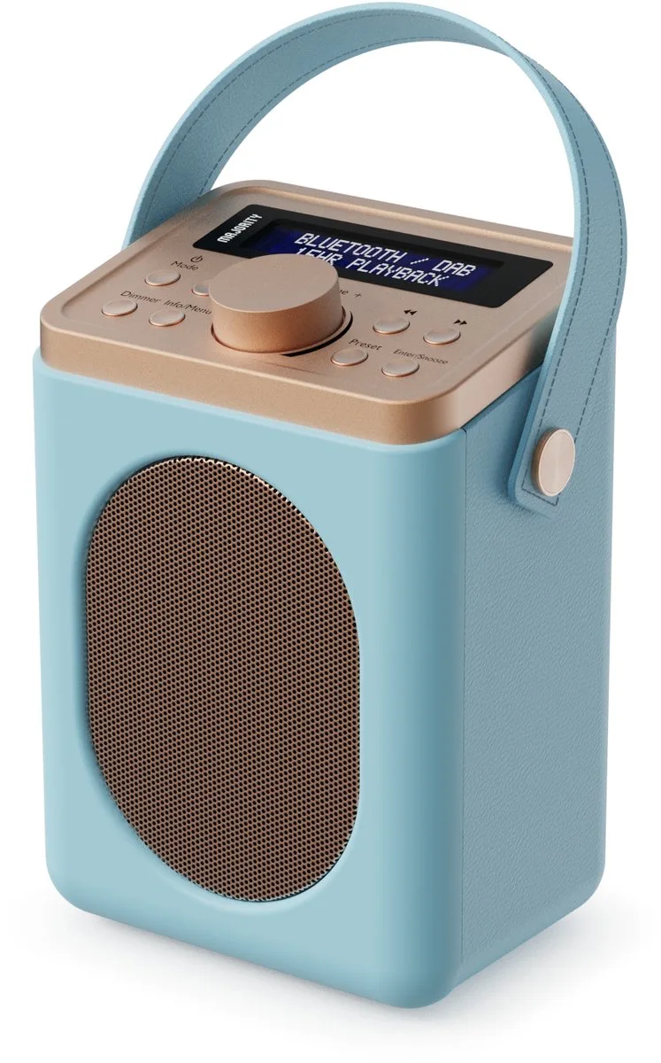 Little Shelford - Draagbare Radio - DAB+/FM - Bluetooth - Dubbele Wekker - Mono by Majority in Blue – product photo